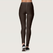 Donkere chocolade, massief donkerbruin leggings (Achterkant)