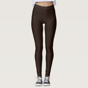 Donkere chocolade, massief donkerbruin leggings