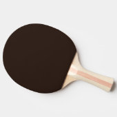 Donkere chocolade, massief donkerbruin tafeltennisbatje (Zijkant)
