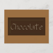 Donkere chocolade-recept briefkaart (Voorkant)