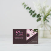 Donkere chocolade-stijl met fotosjabloon visitekaartje (Staand voorkant)