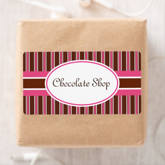 Donkere Chocolade Streep Labels (Insitu)