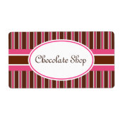 Donkere Chocolade Streep Labels (Voorkant)