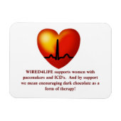 Donkere chocolade therapie magneet (Horizontaal)