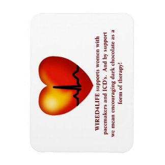 Donkere chocolade therapie magneet