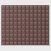 Donkere Chocoladebalk Cadeaupapier (Vlak)