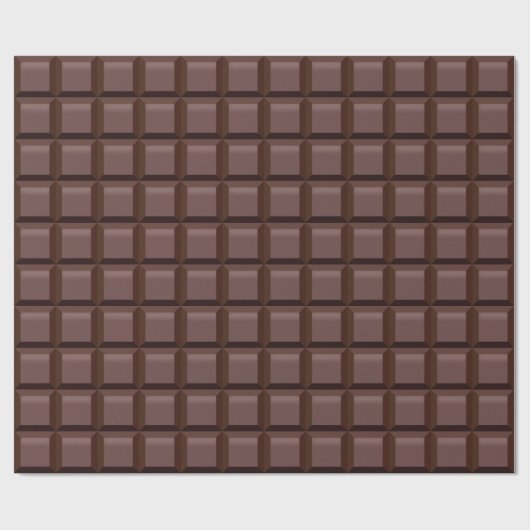 Donkere Chocoladebalk Cadeaupapier (Vlak)