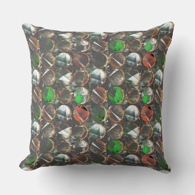 Donkere cirkel met structuur kussen (Voorkant)