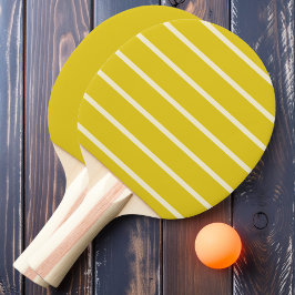 Donkere Citroen Gestreepte en Effen Tafeltennisbatje