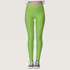 Donkere citroen limoenkleur effen vlak leggings