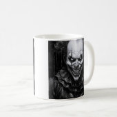 Donkere clown koffiemok (Voorkant rechts)