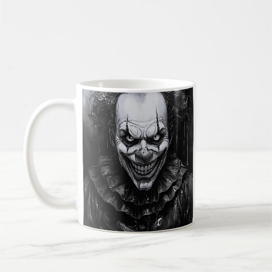 Donkere clown koffiemok (Links)