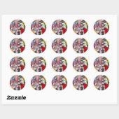 Donkere Clowns Ronde Sticker (Vel)