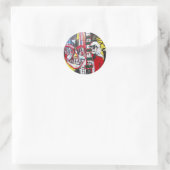 Donkere Clowns Ronde Sticker (Tas)