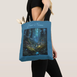 Donkere CottageCore Betoverde bos paddenstoelen mo Tote Bag