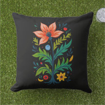 Donkere Cottagecore Folk Art Bloem Boom Botanisch