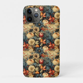 Donkere Cottagecore Herfst Pompoen Bloem Case-Mate iPhone Case