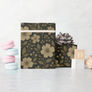 Donkere Cottagecore Rustieke Wilde Bloem Boho Zome Cadeaupapier