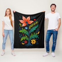 Donkere Cottagecore Sfeervol Boho Volkskunst Bloem