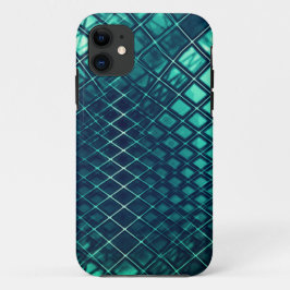 donkere cyaan die een gekromde jute tekenen Case-Mate iPhone case