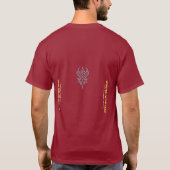 Donkere Cyberpunk Hacker Techwear T-Shirt (Achterkant)