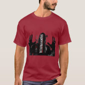 Donkere Cyberpunk Hacker Techwear T-Shirt (Voorkant)
