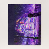 donkere cyberpunk stadpuzzel legpuzzel (Verticaal)