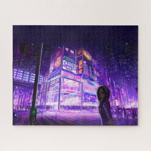 donkere cyberpunk stadpuzzel legpuzzel
