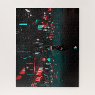 Donkere cyberstad legpuzzel