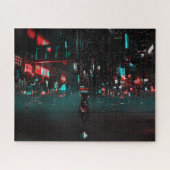 Donkere cyberstad legpuzzel (Horizontaal)