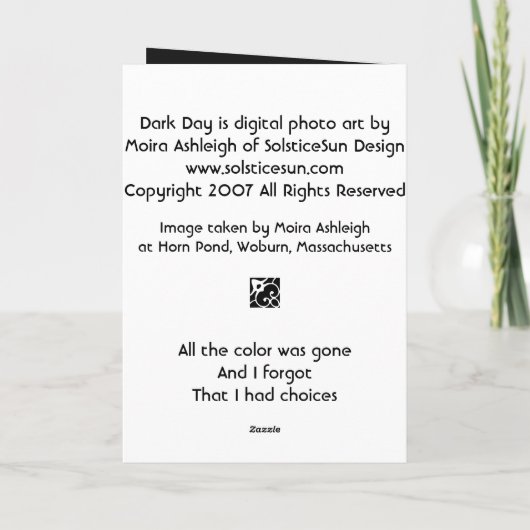 donkere dag kaart (Achterkant)