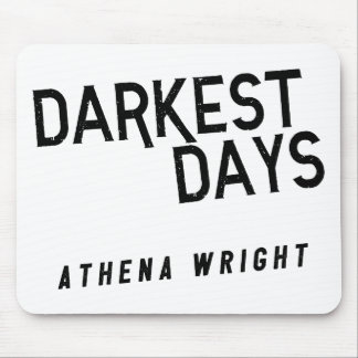 Donkere dagen door Athena Wright Mousepad White Muismat