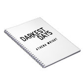 Donkere dagen door Athena Wright Notitieboek White (Rechterzijde)