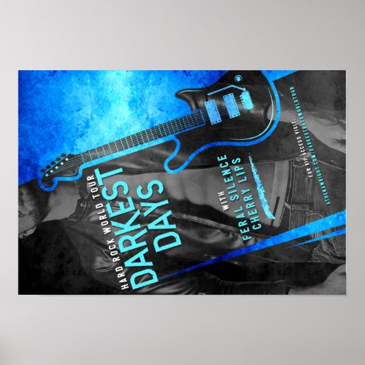 Donkere dagen door Athena Wright World Tour Poster (Voorkant)