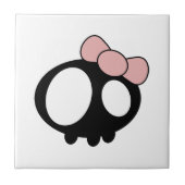 Donkere dame Ceramic Tile Tegeltje (Voorkant)