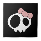 Donkere dame Ceramic Tile Tegeltje (Voorkant)