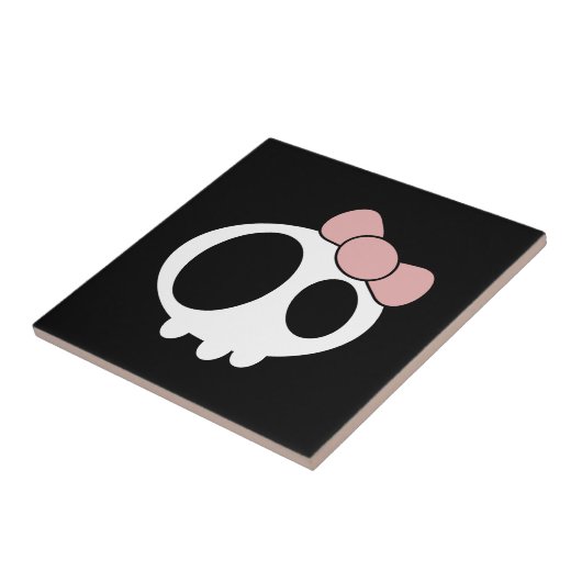 Donkere dame Ceramic Tile Tegeltje (Zijkant)