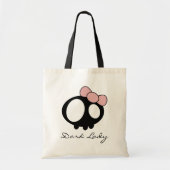 Donkere dame tote bag (Voorkant)