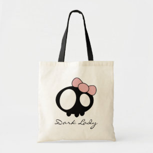 Donkere dame tote bag