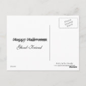 Donkere dame van Halloween Briefkaart (Achterkant)