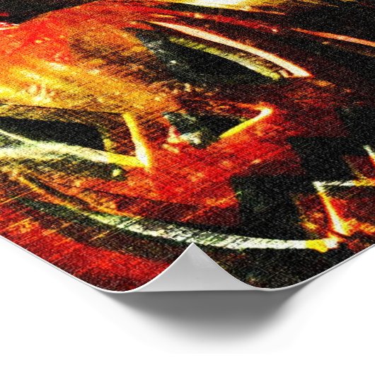 Donkere dame van Halloween Poster (Hoek)