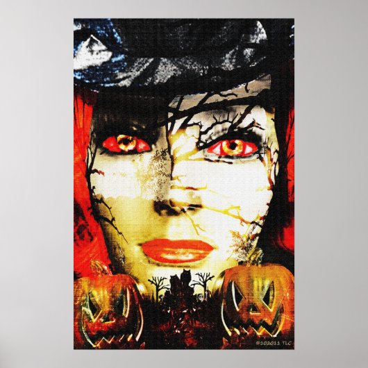 Donkere dame van Halloween Poster (Voorkant)