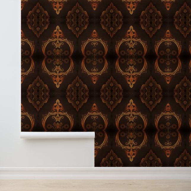 Donkere Deco Behang (Applicatie)