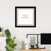 Donkere decoratieve lijsten overlay poster (Thuiskantoor)