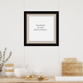 Donkere decoratieve lijsten overlay poster (Keuken)