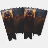 Donkere demon met oranje rook Halloween popcorn do Bedankdoosjes (Ongevouwen)