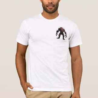 Donkere demon monster met gloeiende rode ogen Fant T-shirt