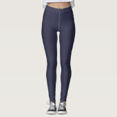 Donkere denim Ultra Stretch Medium Weight Women's Leggings (Voorkant)