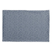 Donkere Denim Waterverf Stippen Pillow Hoesje Kussensloop (Achterkant)