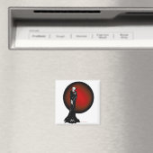Donkere denkbeelden illustratie magneet (Insitu (Vaatwasser))